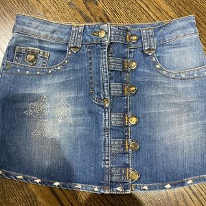 Denim designer skirt